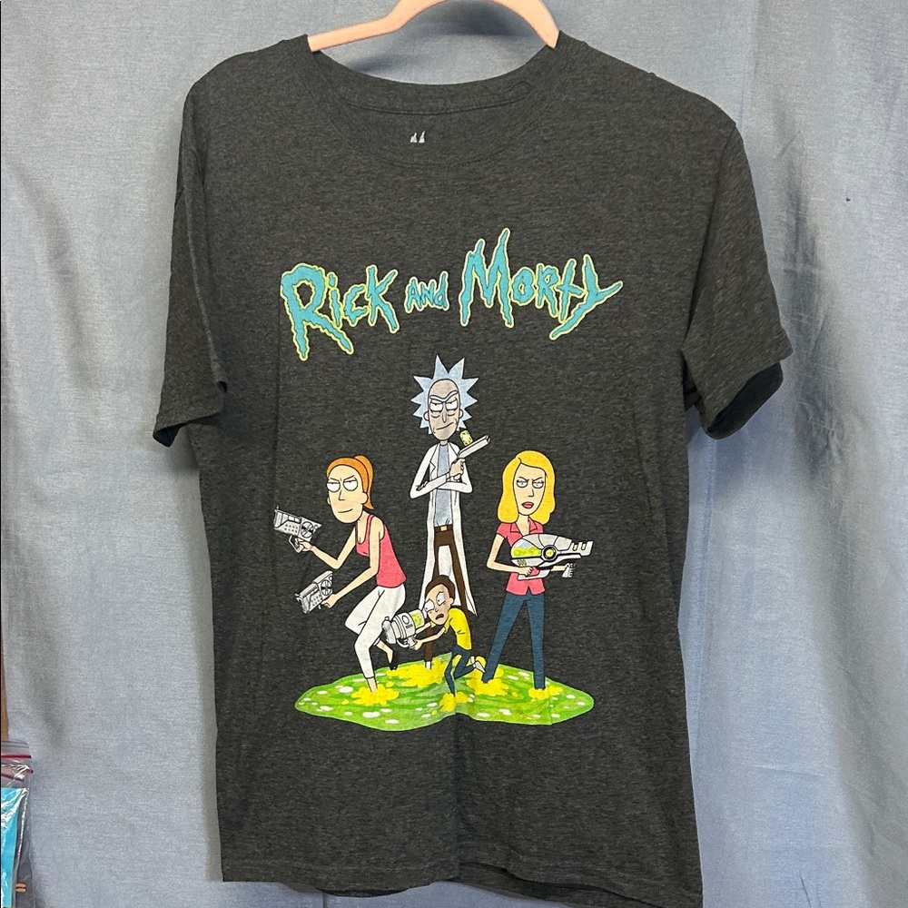 Rick and Morty Graphic Tee - Black/grey